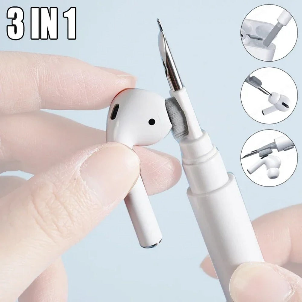 2-in-1 Earphones Cleaning Kit — Brush & Pen for AirPods 3, Pro Cases, and Earbuds Maintenance