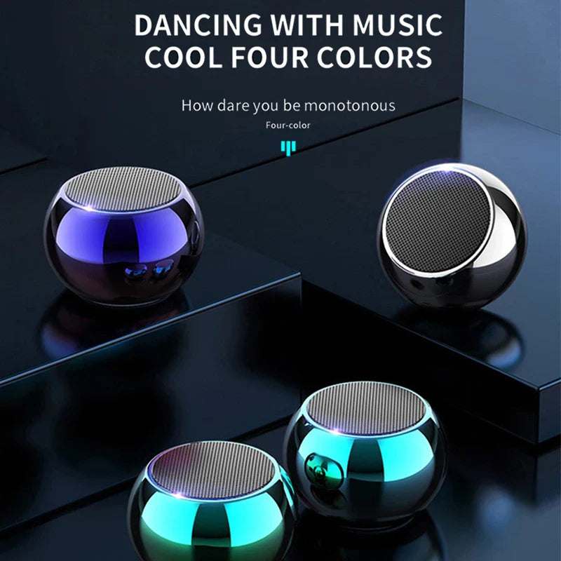 Metal Mini Wireless Bluetooth Speaker — HiFi Portable Subwoofer with Super Bass Stereo for Mobile, PC & Music Playback