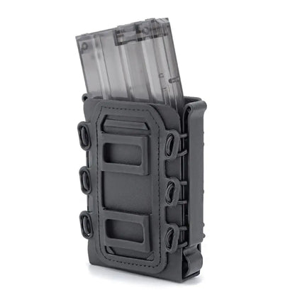 Tactical Fast Mag Pouch – Flexible TPR Magazine Holder for AR15 M4 5.56/7.62, Molle Carrier Holster for Hunting Accessories