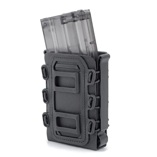 Tactical Fast Mag Pouch – Flexible TPR Magazine Holder for AR15 M4 5.56/7.62, Molle Carrier Holster for Hunting Accessories