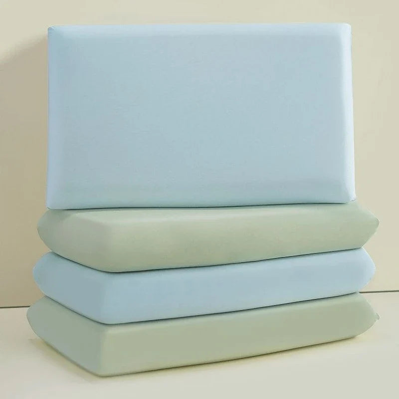 Universal Ice Silk Stretch Pillowcase - Cooling Elastic Cover for Memory Foam Pillows