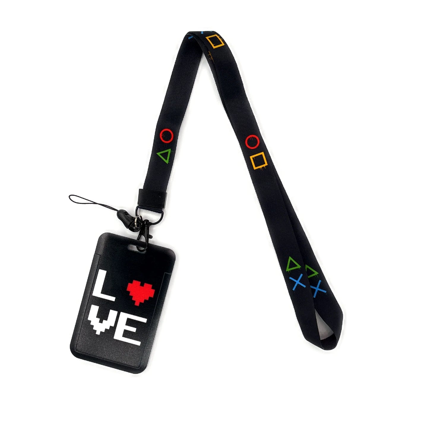 Gamer ID Card Holder Lanyard — Cool Credential Neck Strap & Badge Keychain for Men & Women