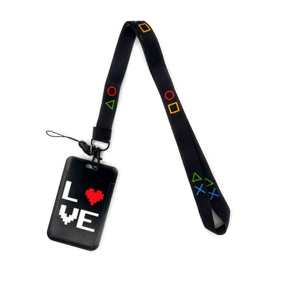 Gamer ID Card Holder Lanyard — Cool Credential Neck Strap & Badge Keychain for Men & Women