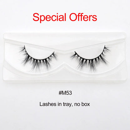 Visofree 3D Mink Eyelashes – 30/40/100 Pairs Handmade Full Strip Lashes with Tray, Cruelty-Free False Lashes for Makeup