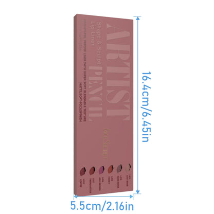 Face Secret Artist Shape Sculpt Matte Lip Liner Pencil Set – Weightless, Precise & Soft Blendable Texture