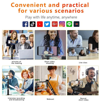 Wireless Lavalier Microphone – Portable Mini Audio & Video Recording Mic for iPhone, Android, PC & Cameras