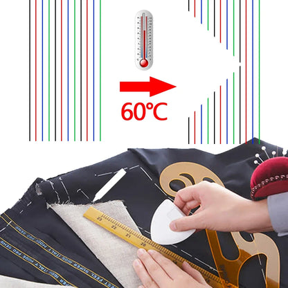 4-40Pcs High Temperature Disappearing Fabric Marker Pens - Erasable Refill Pens for Patchwork, PU Leather Marking & Sewing Tools