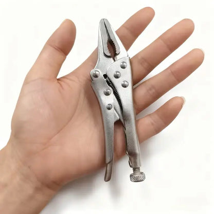 5-Inch Heavy-Duty Mini Sharp-Nose Pliers – Adjustable Non-Slip Grip Compact Metal Clamping Tool for Precision Repair & DIY Use
