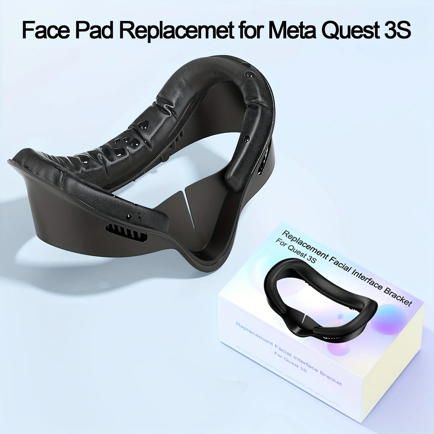 Oculus Quest 3S Face & Mask Pad — Sweat-Resistant PU Foam VR Accessory for Comfortable Gaming