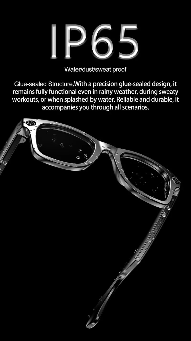 Xiaomi W600 Smart Glasses — AI Intelligent Sunglasses with Camera, Video Recording, Bluetooth Music & Calls, IP65 Waterproof
