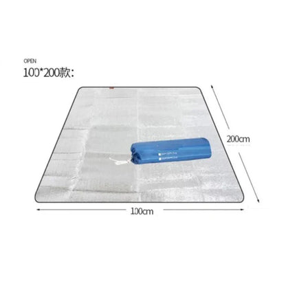 Double-Sided Aluminum Film Camping Mat - Waterproof Moisture-Proof Portable Picnic, Beach & Outdoor Tent Sleeping Pad