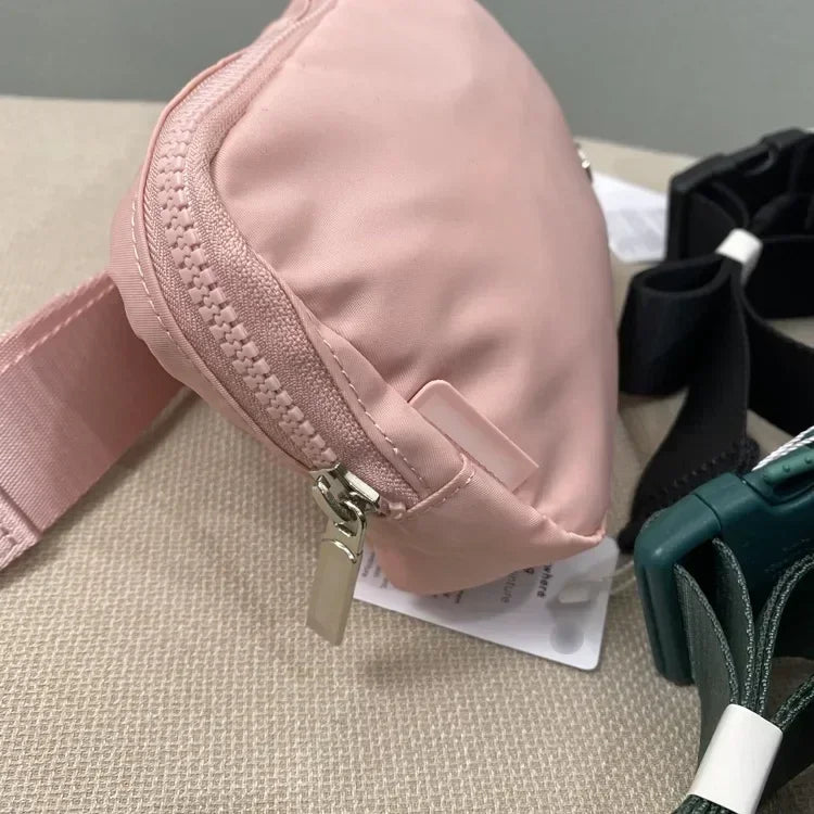 2025 Fashion Yoga Waist Bag – Metal Logo Sports & Mobile Bag for Unisex Fitness, Running & Women’s Gift