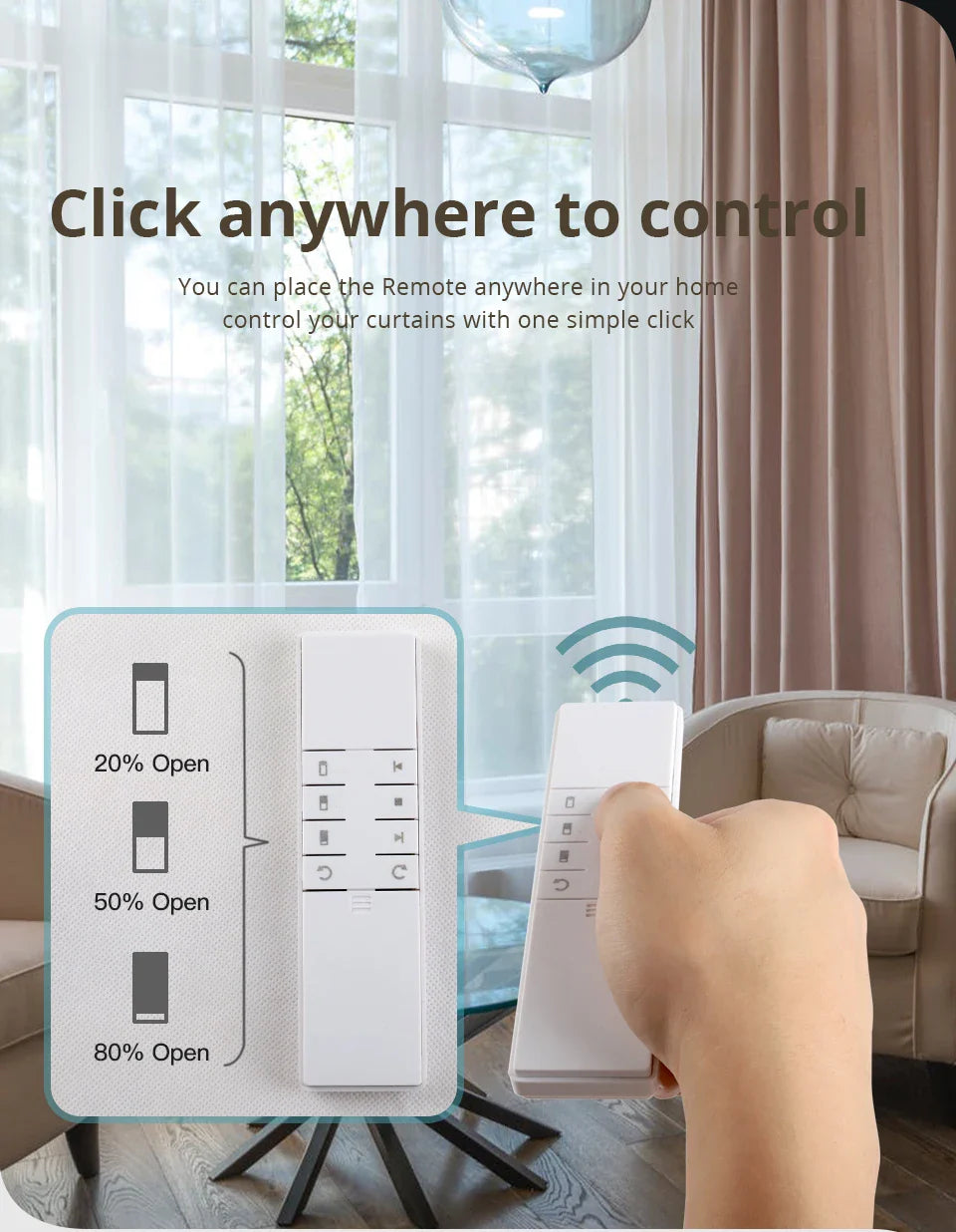 Zigbee Smart Curtain Driver Robot – For Roman I & U Type Tracks, Alexa & Google Home Control, Zemismart Motor Drivers