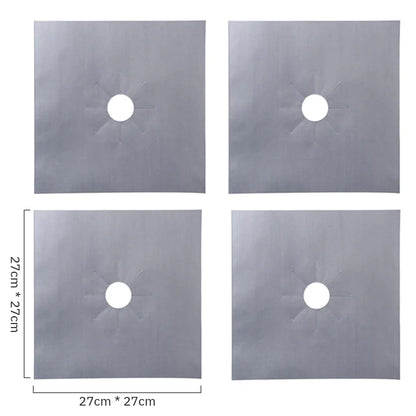 Gas Stove Protector Mats – 1/4/6/8PCS Cooker Liner for Kitchen Stovetop Cleaning