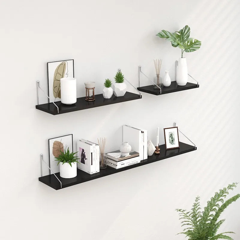 Multi-Layer No-Drill Wall-Mounted Floating Shelves – Storage Rack Organizer for Living Room, Bedroom, Router & Set-Top Box