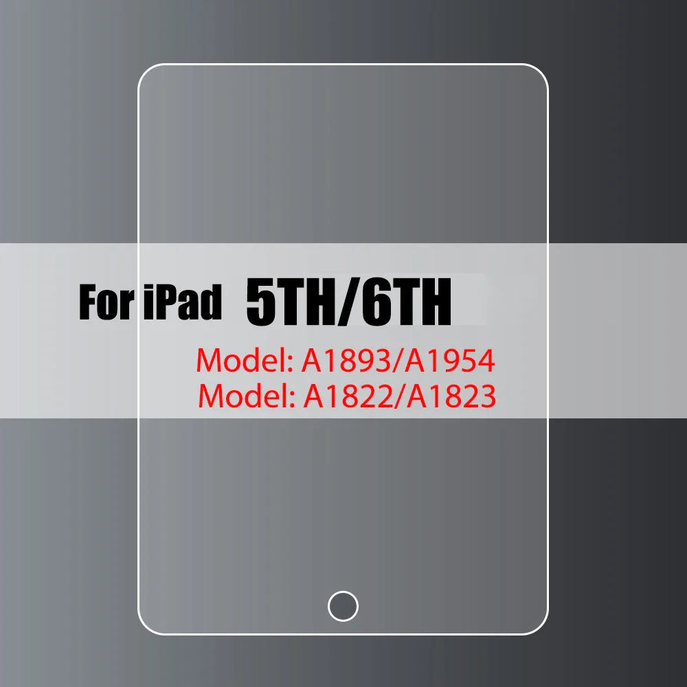Tempered Glass Screen Protector for iPad 10.2, 9.7, 10.5, 10.9, Pro 11, New iPad 9/8/7/6/5, Air 4/3/2, Mini 2020-2022