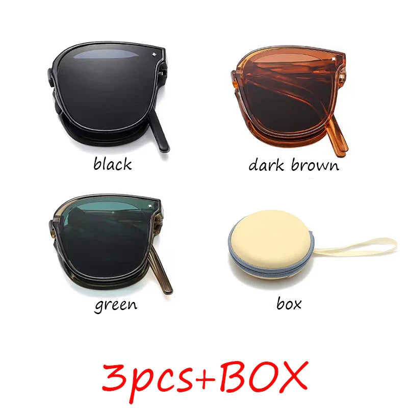 Folding UV Protection Sunglasses – Portable Ultra-Light Unisex Sun Protection Eyewear for Men & Women