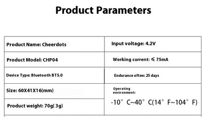 Cheerdots 2 Detachable Air Mouse – Wireless Touchpad, Laser AI Recording, ChatGPT Mobile Presenter & Remote Control