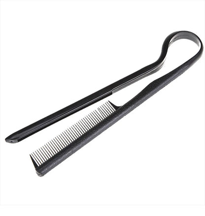 Hair Straightening Comb - V-Type Straightening Brush for Women, DIY Salon Haircut & Professional Styling Tool