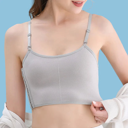 Women’s Summer Breathable Breast Binder – Spaghetti Strap Flat Chest Binder Top