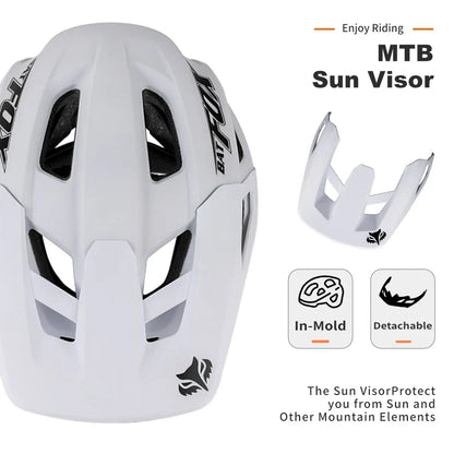 BATFOX Bike Helmet with Magnetic Goggles – MTB Road & Mountain Cycling Safety Helmet for Outdoor Sports, Scooter & Bicycle Protection Gear