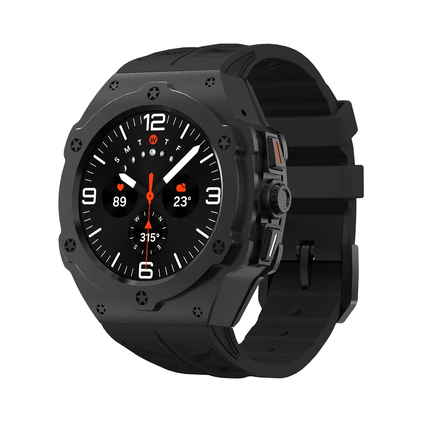 Luxury Carbon Case & Rubber Strap Kit – Samsung Galaxy Watch Ultra 47mm Accessories