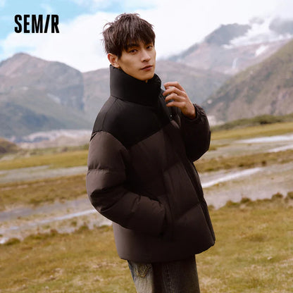 Semir 2024 Winter Down Jacket – Windproof, Waterproof Puffer Coat for Men and Women, Cold-Proof Outerwear for Couples