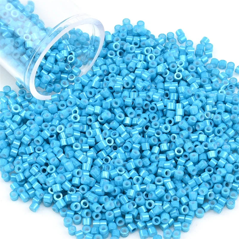 11/0 Mini Glass Beads – 2000PCS Small Cylindrical Beads for DIY Jewelry Making, Necklaces & Bracelets, 10g/Pack
