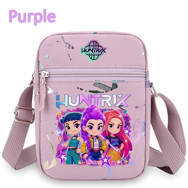 K-Pop Demon Hunters Crossbody Phone Bag – HUNTRX Rumi Huntrix Coin Wallet Shoulder Purse
