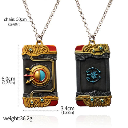 Zelda Tears of the Kingdom Purah Pad Keychain – Master Sword & Hylian Shield Pendant for Fans