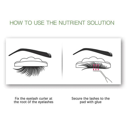 Eyelash Glue for Curling Thick Lashes - Transparent Liquid Adhesive for Lash Perms