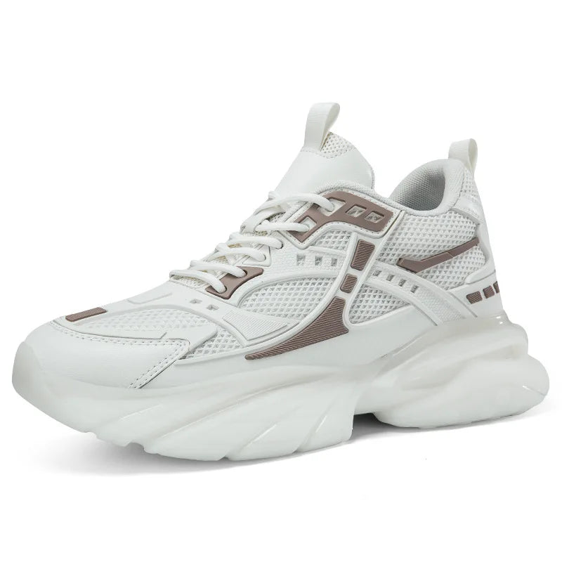 Men’s Mesh Elevator Sneakers – 8CM/10CM Invisible Height Increase Sports Casual Shoes