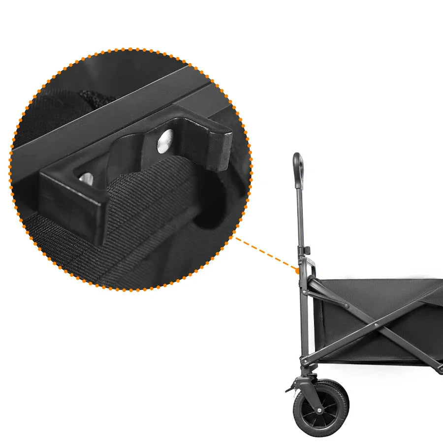 500lbs Heavy Duty Folding Tank Wheels Cart — Large Capacity Outdoor Wagon for Beach, Sand, Trolley & Camping