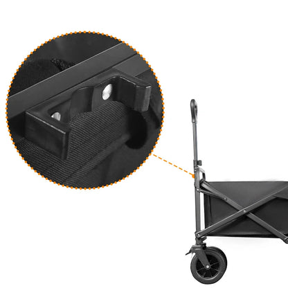 500lbs Heavy Duty Folding Tank Wheels Cart — Large Capacity Outdoor Wagon for Beach, Sand, Trolley & Camping