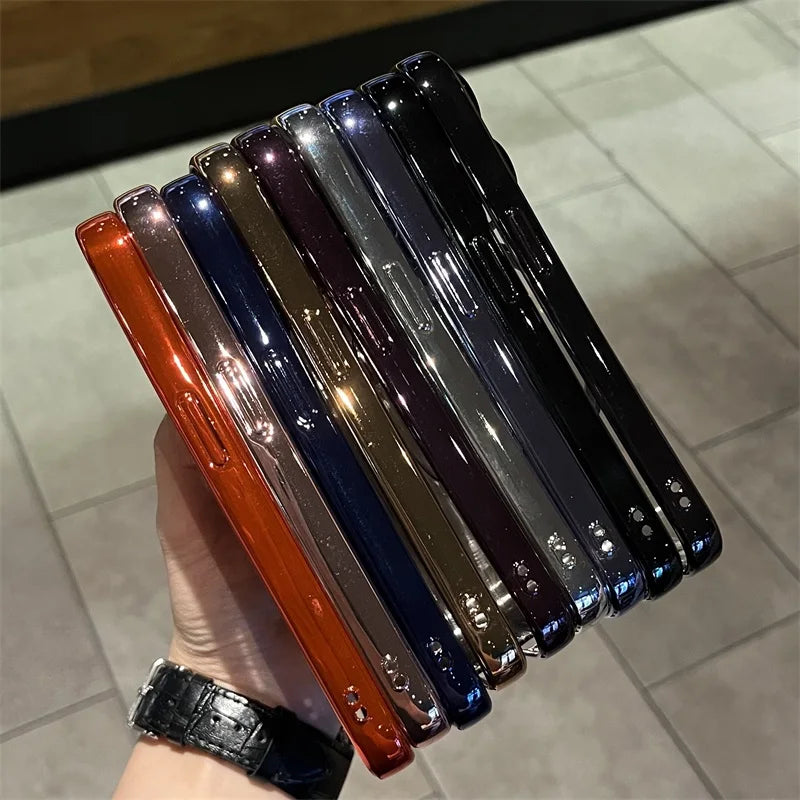 Luxury Plating MagSafe Wireless Charging Case — Clear Soft Magnetic Silicone Cover for iPhone 12–17 Pro/Max/Plus/16E