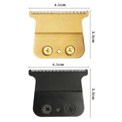 Barbershop FX707 Gold Metal T-Blade – Professional Replacement Blade for Babyliss FX787, FX726, FX787Z Hair Trimmers