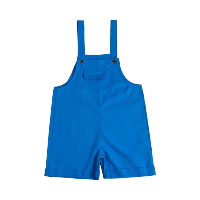 Kids Hip Hop Candy Color Overalls – Girls & Boys Suspender Shorts Jumpsuit Romper Streetwear