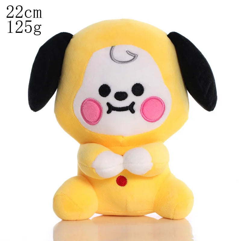 BTed 21 Plush Toys – Kawaii Mini Anime Keychain Pendant, Soft Stuffed Animal Doll Gift for Kids (12–22cm)