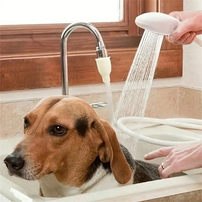 Multifunctional Faucet Shower Sprinkler with Drain Filter & Hose – Sink Wash Head, Shower Extender for Bathroom and Pet Bath Cleaning