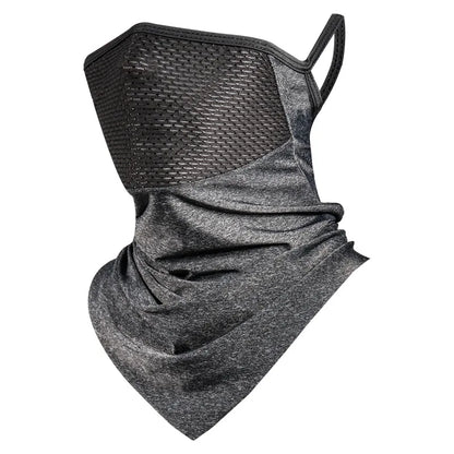 Summer Men’s Full-Face Cycling Mask – Breathable Ice Silk Neck Bandana with UV Protection