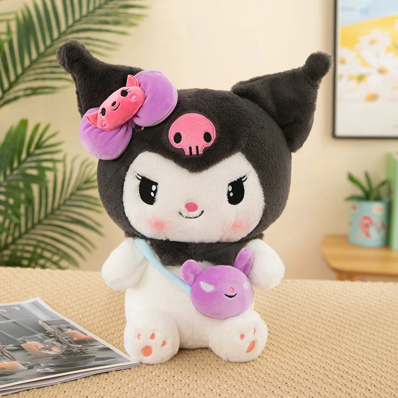 Sanrio Kuromi Plush Dolls — 40/50cm Kawaii My Melody & Cinnamoroll Soft Stuffed Anime Animals, Cartoon Pillow Decor for Kids