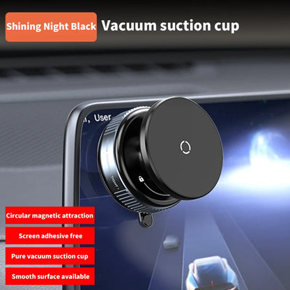 Magnetic Car Phone Mount – 360° Rotation, Vacuum Adsorption with Super Strong Suction for iPhone 12-16 Smartphones