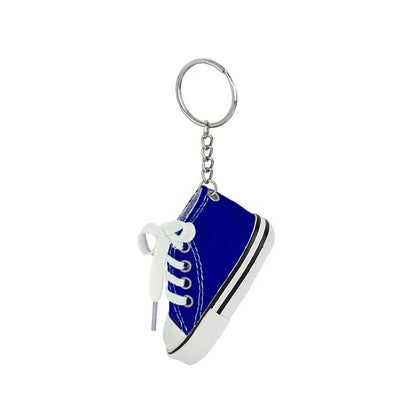 12-Piece Mini Shoe Keychains – Cloth Material Shoe Key Rings Set