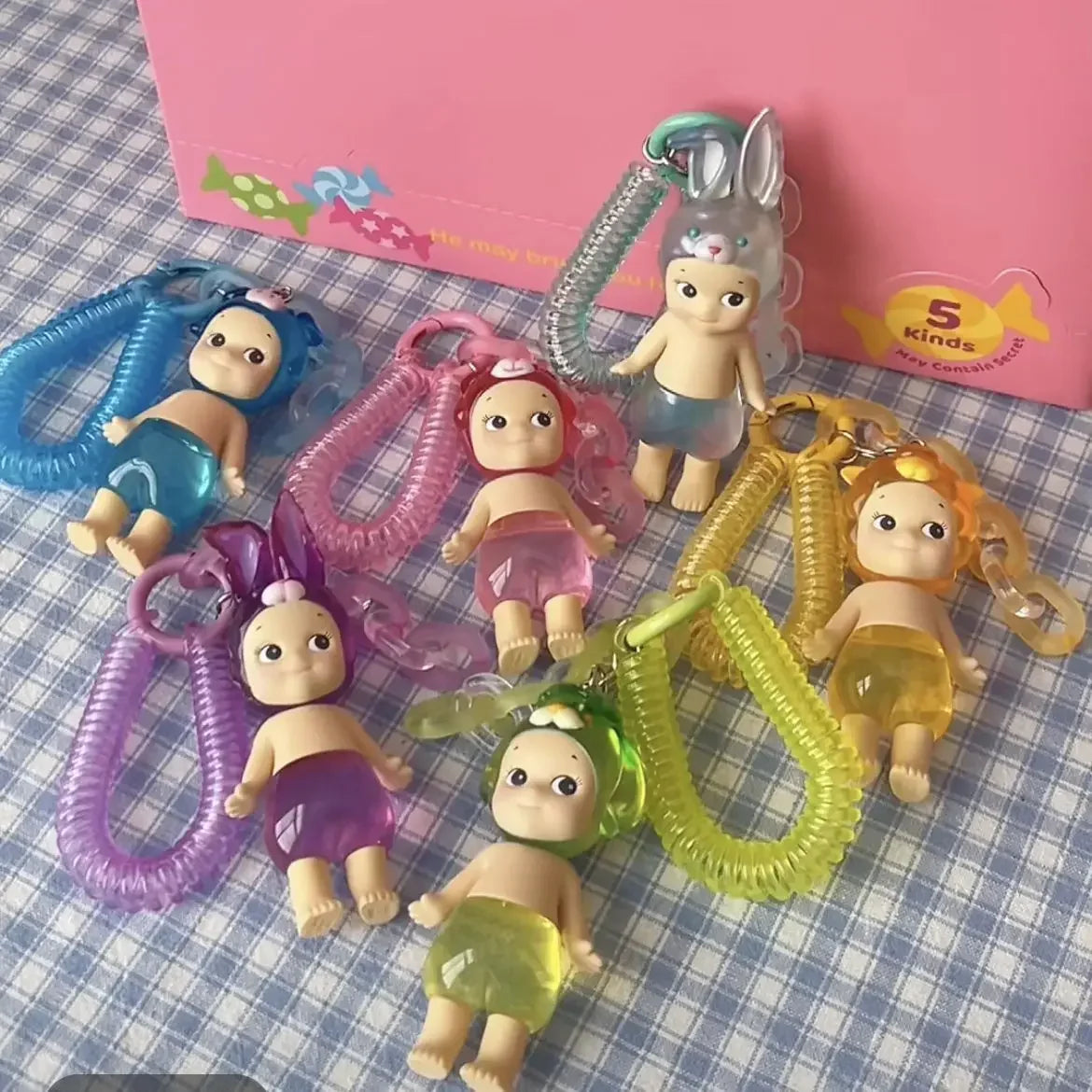 Candy House Keychain Blind Box – Cute Handmade Doll Bag Pendant for Girls