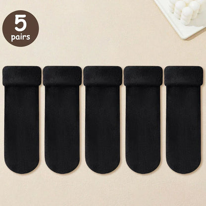 5/10/20 Pairs Women’s Winter Warm Socks — Thick Thermal Cashmere Wool Short Socks for Boots & Home
