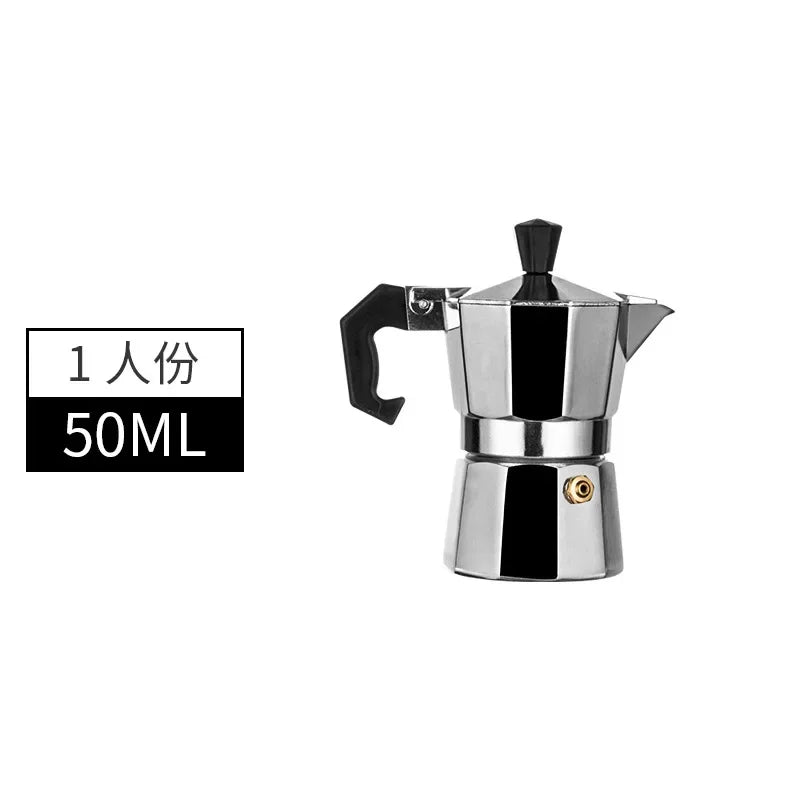 Mocha Coffee Pot - Aluminum Octagonal Stovetop Coffee & Tea Maker