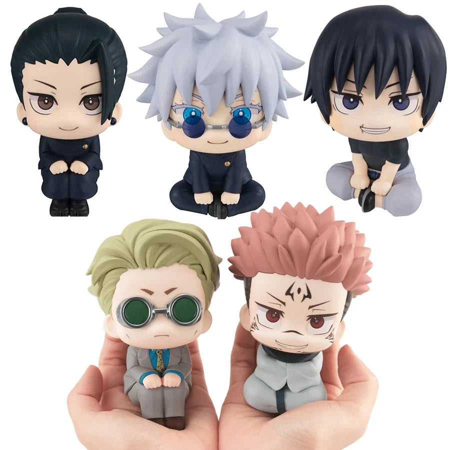 10cm Jujutsu Kaisen Q-Version Anime Figures — Satoru Gojo, Geto Suguru, Fushiguro Toji & Okkotsu Yuta Action Collectibles