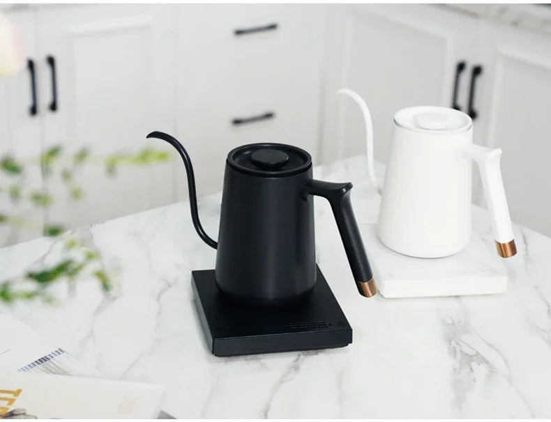 Timemore Fish Smart Electric Pour-Over Kettle 600ml — Temperature Control Coffee Pot for Hand Brew, 220V, Perfect Gift