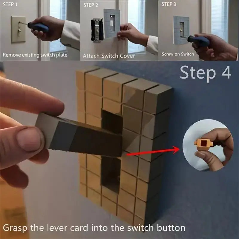 Pixel Style Switch Board — Creative, Easy-to-Install Decorative Switch for Holiday & Home Decor
