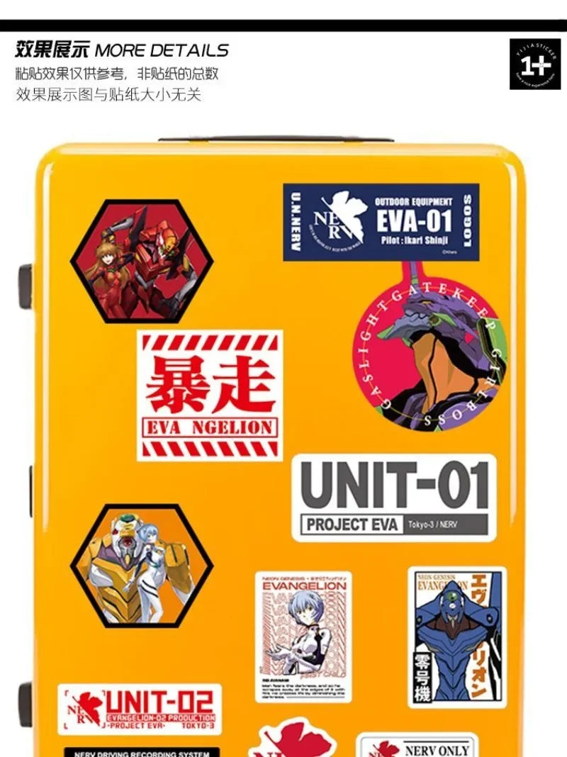 Neon Genesis Evangelion EVA-01 Sticker – Waterproof Glossy Anime Chassis Decal, Wholesale Gift